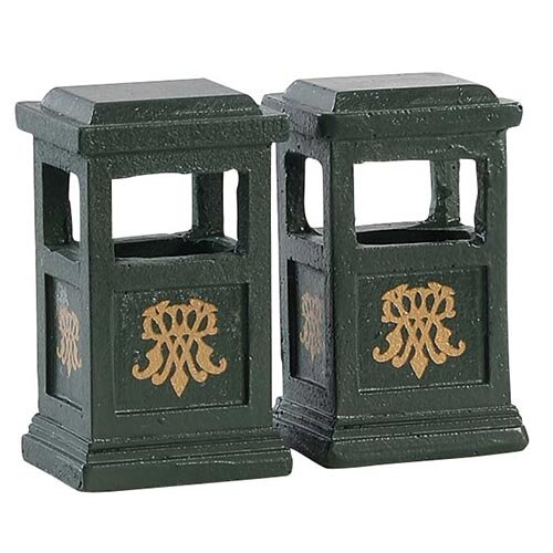 Lemax Green Trash Can - 2 st.