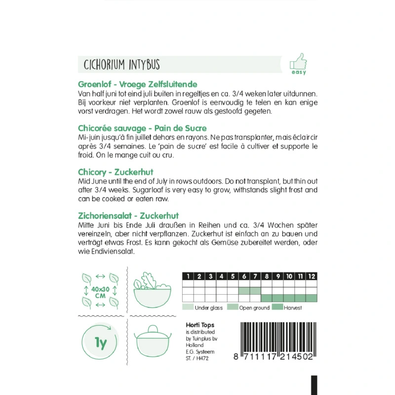 Horti Tops Groenlof vroege zelfsluitende - afbeelding 2