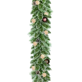 Guirlande Kaprun Frosted LED Groen - 180 cm