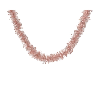 Guirlande Lametta Poeder roze Ster Shiny - 270 cm
