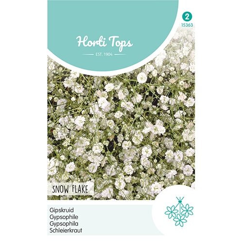 Horti Tops Gypsophila, Gipskruid Snow Flake dubbelbloemig wit - afbeelding 1