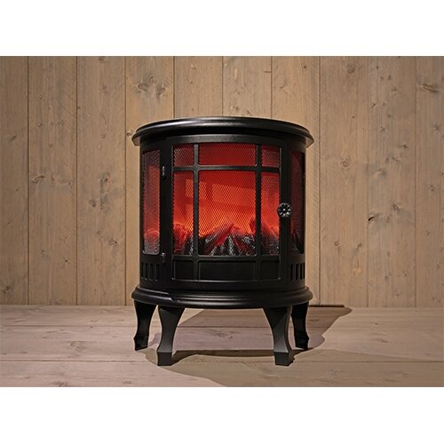 Deco LED Haard Zwart 46x23,5x56 cm