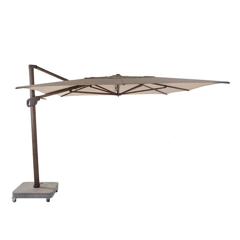 4 Seasons Outdoor Hacienda Zweefparasol 300x400 - Beach/Wenge Frame - afbeelding 1