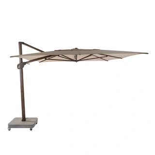 4 Seasons Outdoor Hacienda Zweefparasol 300x400 - Beach/Wenge Frame
