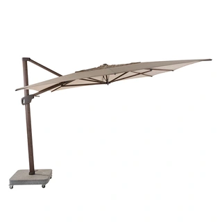 4 Seasons Outdoor Hacienda Zweefparasol 300x400 - Beach/Wenge Frame - afbeelding 2