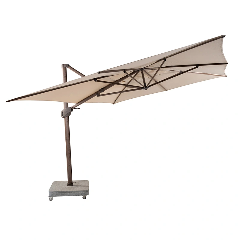 4 Seasons Outdoor Hacienda Zweefparasol 300x400 - Beach/Wenge Frame - afbeelding 4