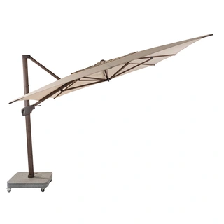 4 Seasons Outdoor Hacienda Zweefparasol 300x400 - Beach/Wenge Frame - afbeelding 5