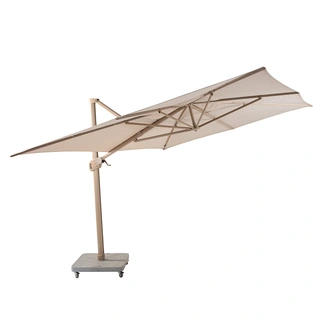 4 Seasons Outdoor Hacienda Zweefparasol 300x400 - Sand/Latte Frame - afbeelding 2