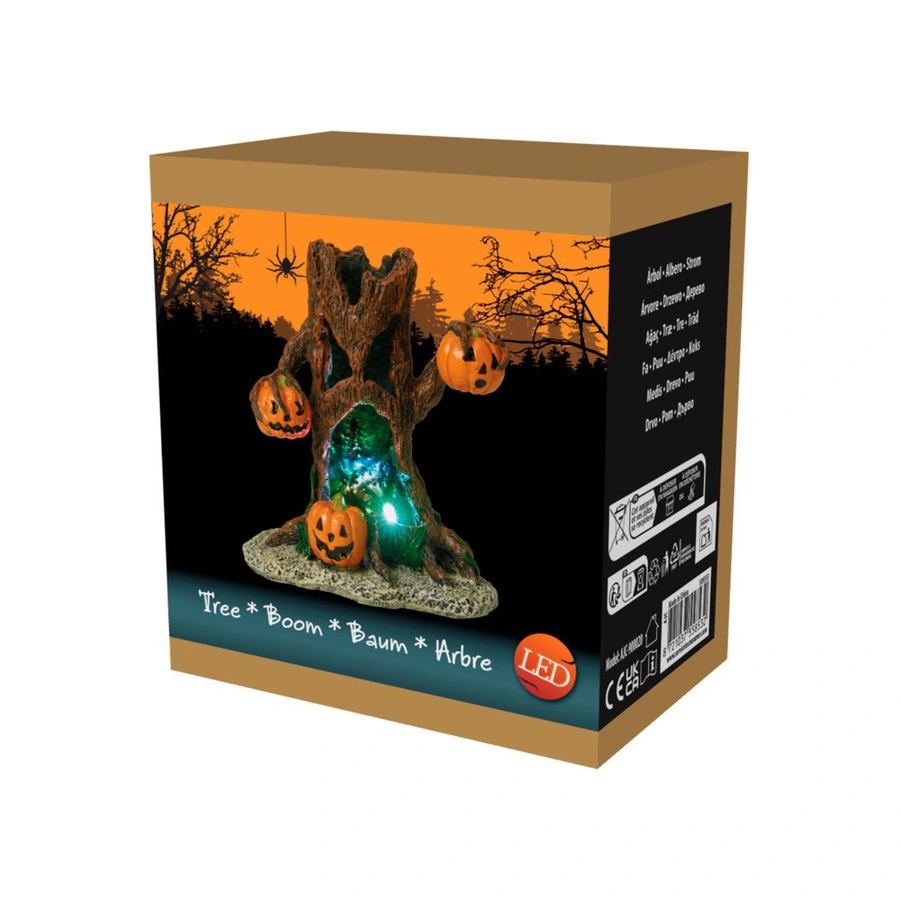 Kerstdorp Halloween Boom met LED - afbeelding 2