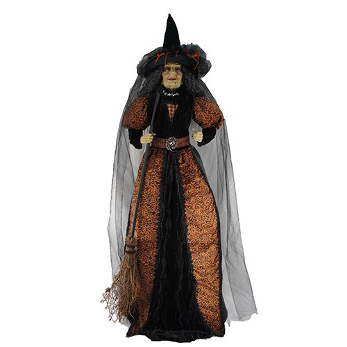 Halloween Beeld Heks - Oranje