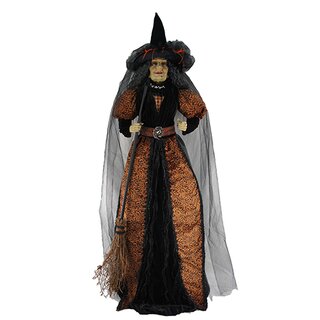 Halloween Beeld Heks - Oranje