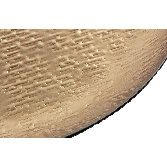 BePureHome Hammer Dienblad Metaal Antique Brass Ø48 cm - afbeelding 3
