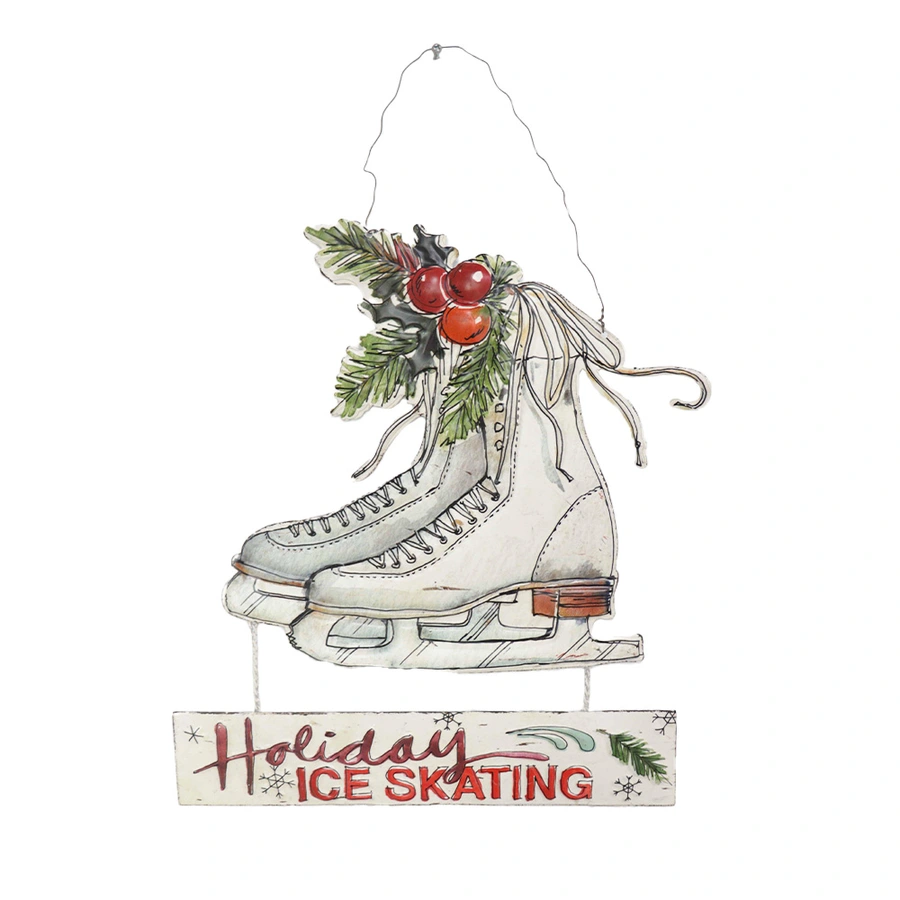 Wanddeco Schaatsen - 30x43 cm