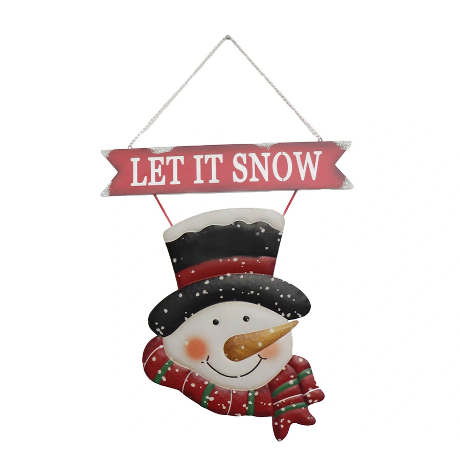 Wanddeco Sneeuwpop - 45x76 cm