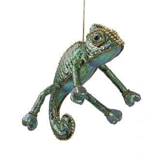 Kersthanger Kameleon Groen - 26 cm