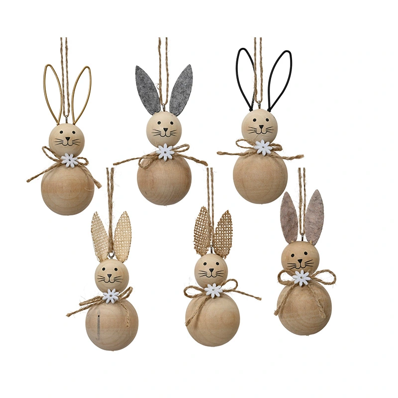 Paashaas Hanger Hout - Assorti