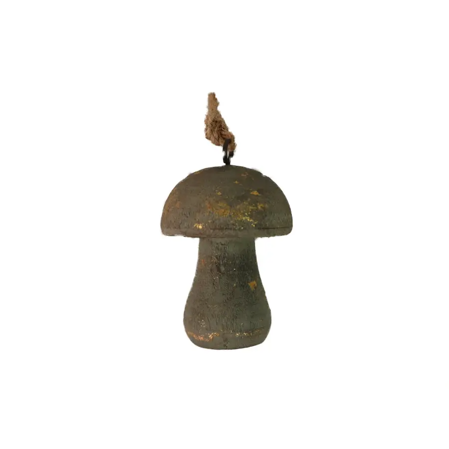 Kersthanger Mushroom Hout S - Olive Green