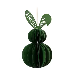 Hanger Papier Konijn 20 cm - Groen | Tuincentrum De Boet