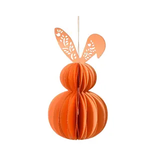 Hanger Papier Konijn 20 cm - Oranje | Tuincentrum De Boet