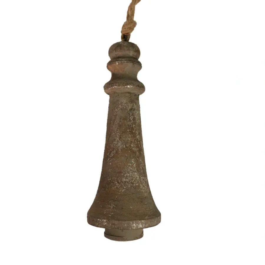Kersthanger Plain Long Hout - Vintage Silver