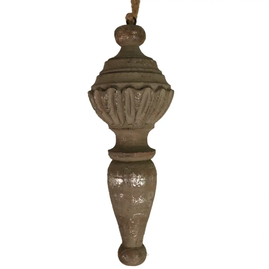 Kersthanger Royal Design Hout - Vintage Silver
