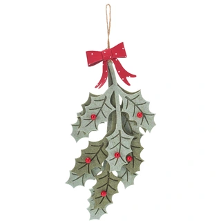 Kersthanger Kerstbladjes 31 cm - Groen