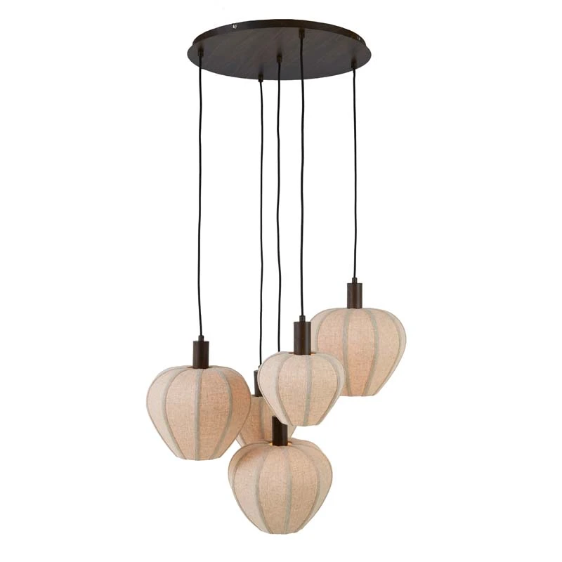 Light & Living Hanglamp Huxi 5-Lichts - Ø76x140 cm - afbeelding 8