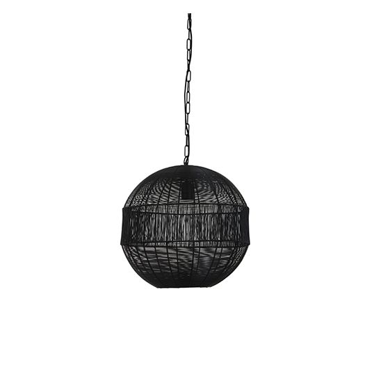 Light & Living Hanglamp Ø45x47 cm PILKA mat zwart - afbeelding 1