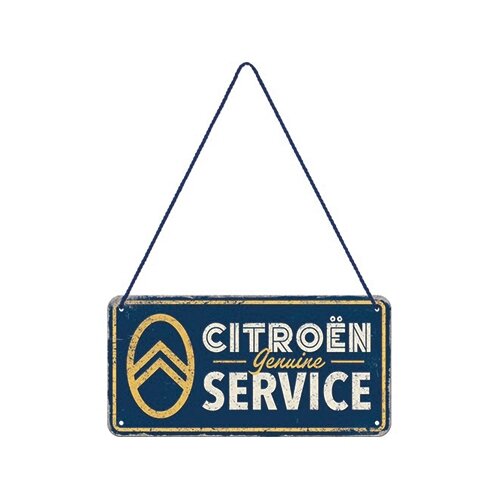 Hangplaat Metaal Citroen Genuine Service - afbeelding 1