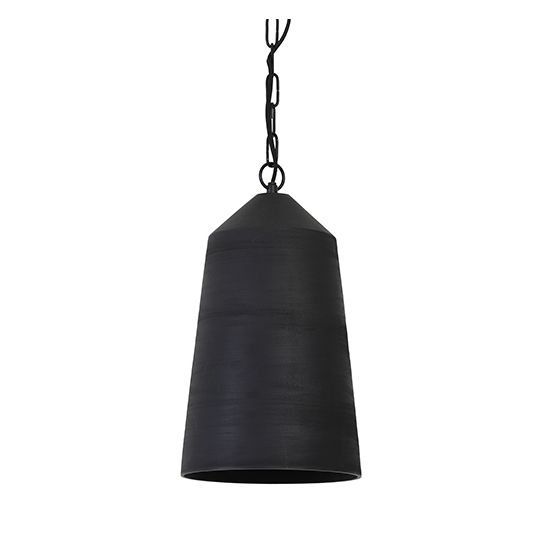 Light & Living Hanglamp Ø22x39 cm LILOU mat zwart - afbeelding 1