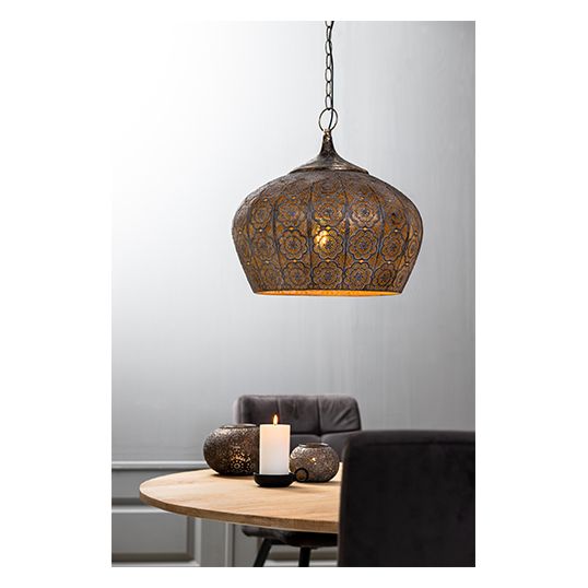 Light & Living Hanglamp Ø43,5x40,5 cm EMINE bruin goud - afbeelding 4