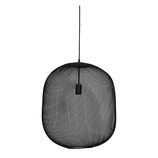 Light & Living Hanglamp Ø50x56 cm REILLEY mat zwart - afbeelding 1