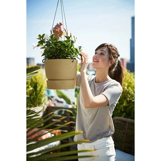 Elho Greenville Hangschaal Ø24 cm - Zand - afbeelding 5