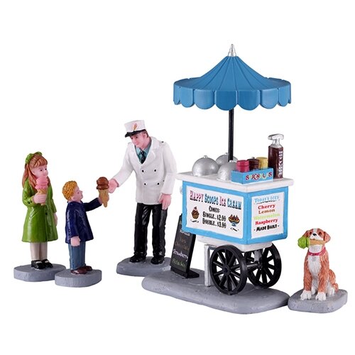 Lemax Happy Scoops Ice Cream Cart - 5 st.