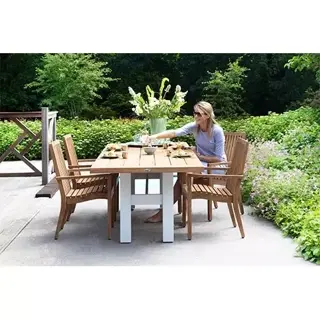 Hartman Sophie Yasmani Tuintafel 240x100 cm - Wit - afbeelding 3