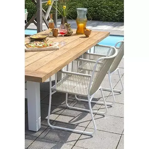 Hartman Sophie Yasmani Tuintafel 240x100 cm - Wit - afbeelding 4