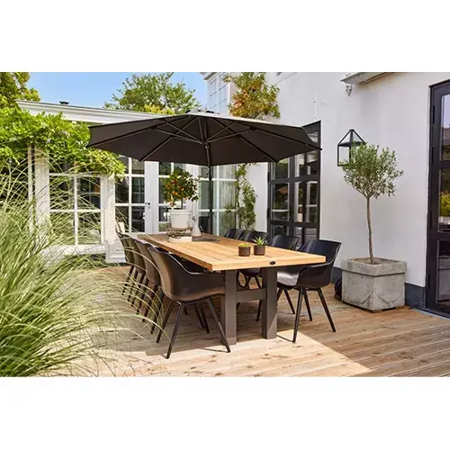 Hartman Sophie Yasmani Tuintafel 300x100 cm - Zwart - afbeelding 4
