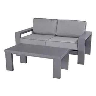 Hartman Titan 2-zits Loungebank + Koffietafel