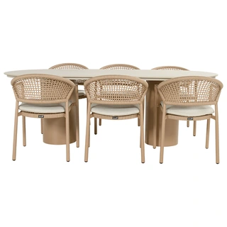 Hartman Valencio Taragona Diningset - Cappucino - afbeelding 2