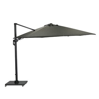 Garden Impressions Hawaii Deluxe Zweefparasol 300x300 - Carbon Black/Moss Green - afbeelding 1