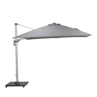 Garden Impressions Hawaii Deluxe Zweefparasol 300x300 - Wit/Lichtgrijs - afbeelding 1