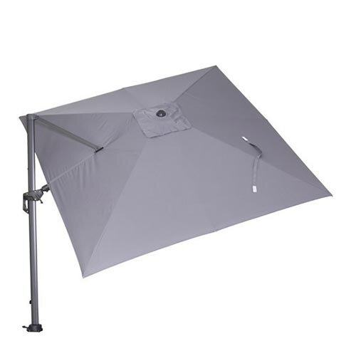 Garden Impressions Hawaii Zweefparasol 300x300 - Carbon Black/Lichtgrijs - afbeelding 2