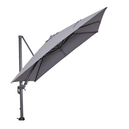 Garden Impressions Hawaii Zweefparasol 300x300 - Carbon Black/Lichtgrijs - afbeelding 3