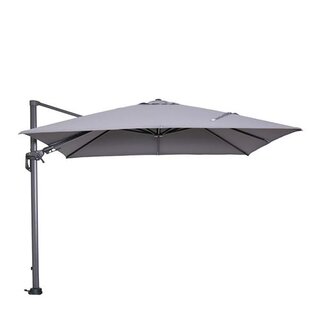 Garden Impressions Hawaii Zweefparasol 300x300 - Carbon Black/Lichtgrijs - afbeelding 1