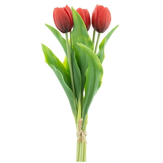 Bosje kunst tulpen Holland  X5 red 36cm