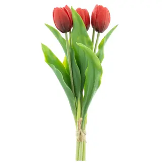 Bosje kunst tulpen Holland  X5 red 36cm