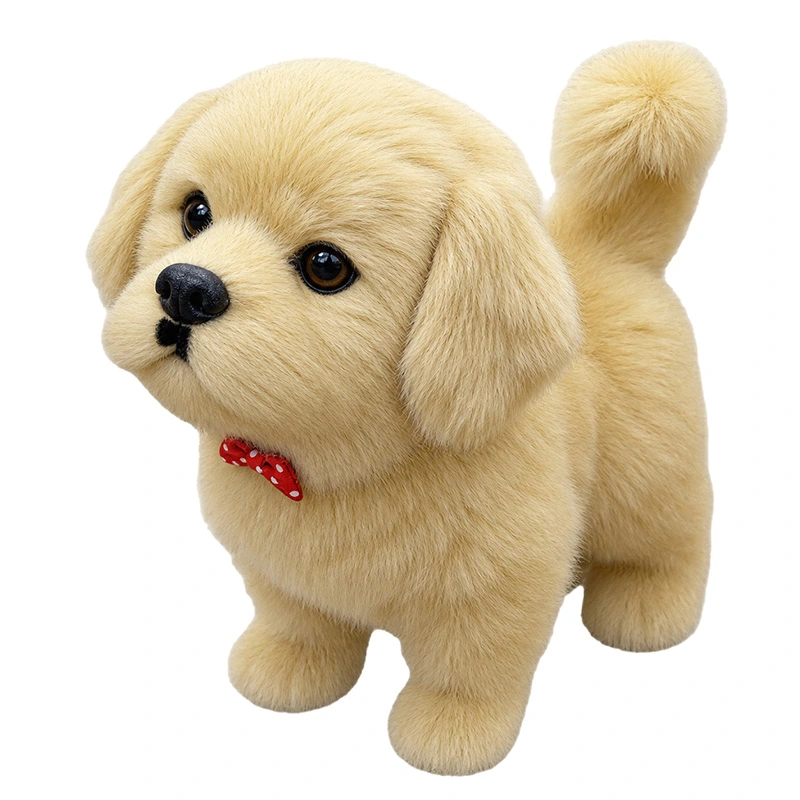 Bewegende Knuffel Hond - Beige