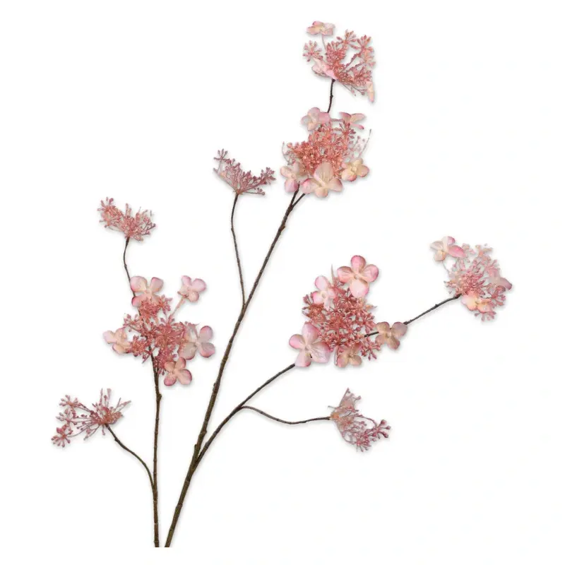 Kunst Hortensiatak Roze - 115 cm