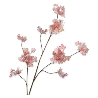 Kunst Hortensiatak Roze - 115 cm