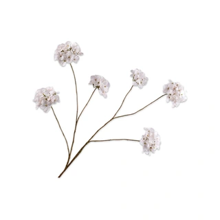 Kunstbloem Hortensia Creme - 121 cm